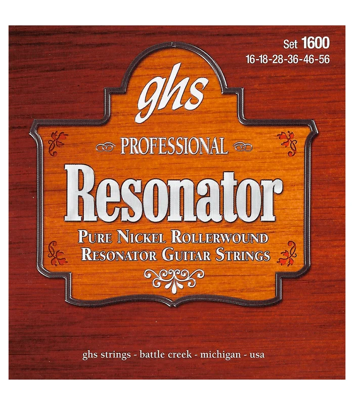 Jeu de Cordes pour Guitare Resonator GHS CR1600 – Resonator 17-56