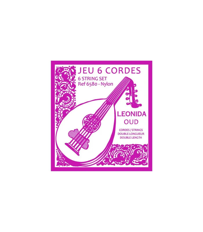 Jeu de Cordes pour OUD SAVAREZ 6580 – 6 cordes double longueur, Mi nylon