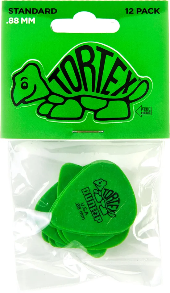 Jim Dunlop 418P88 Pack 12 Tortex Standard 0.88 MM