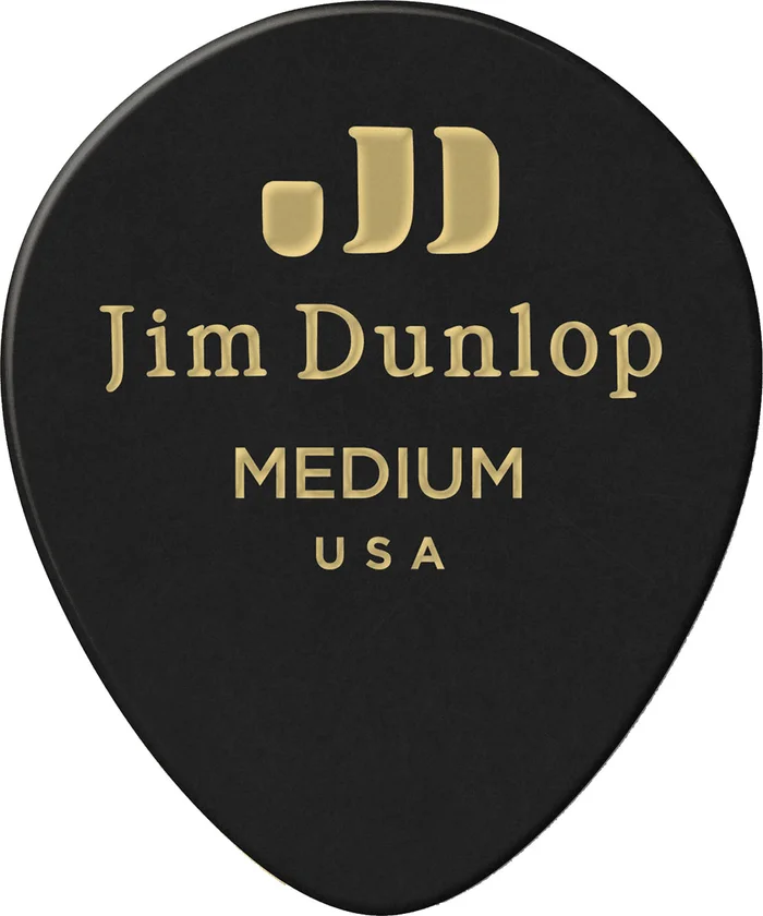 Jim Dunlop Black Teardrop Medium Sachet de 12