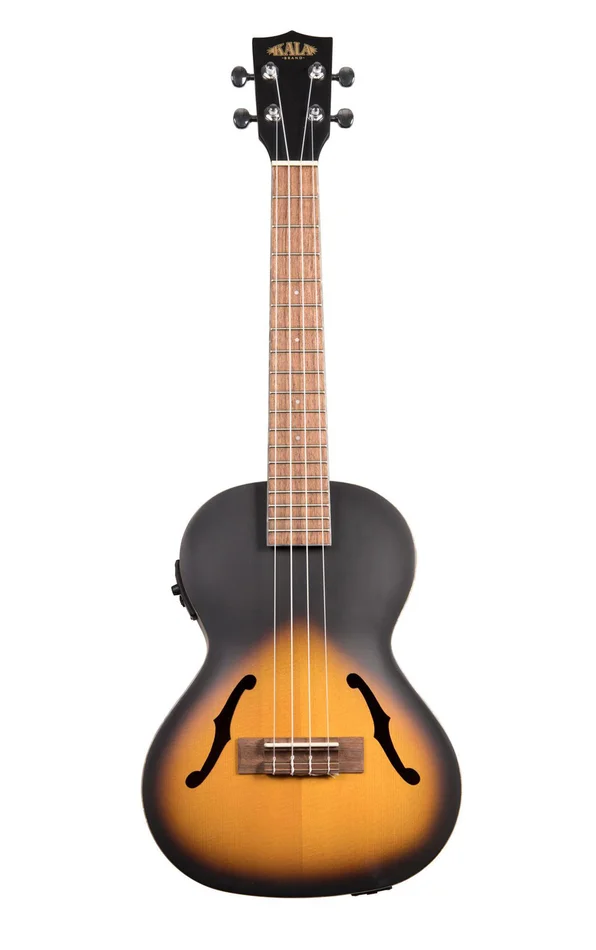 KALA Crossover Archtop Hollow Tenor Electro-Acoustique Tobacco