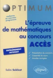L&rsquo;épreuve de mathématiques au concours ACCES