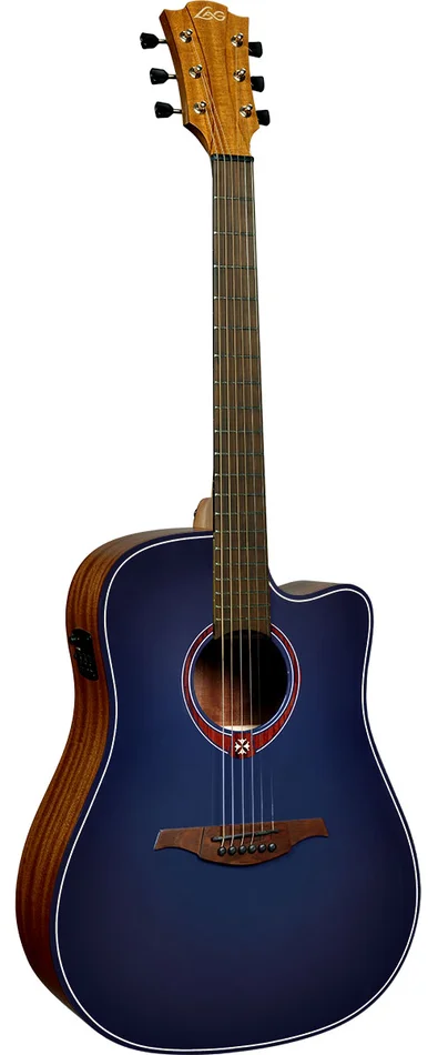 Lâg Tramontane T-Blue-DCE Dreadnought Ctw Blue Burst