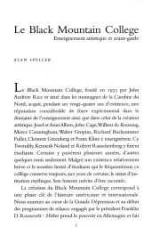 Le Black Mountain College