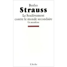 Le soulèvement contre le monde secondaire. Un manifeste