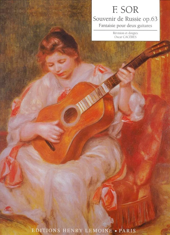 Lemoine Sor/caceres – Souvenir De Russie Op.63 – 2 Guitares