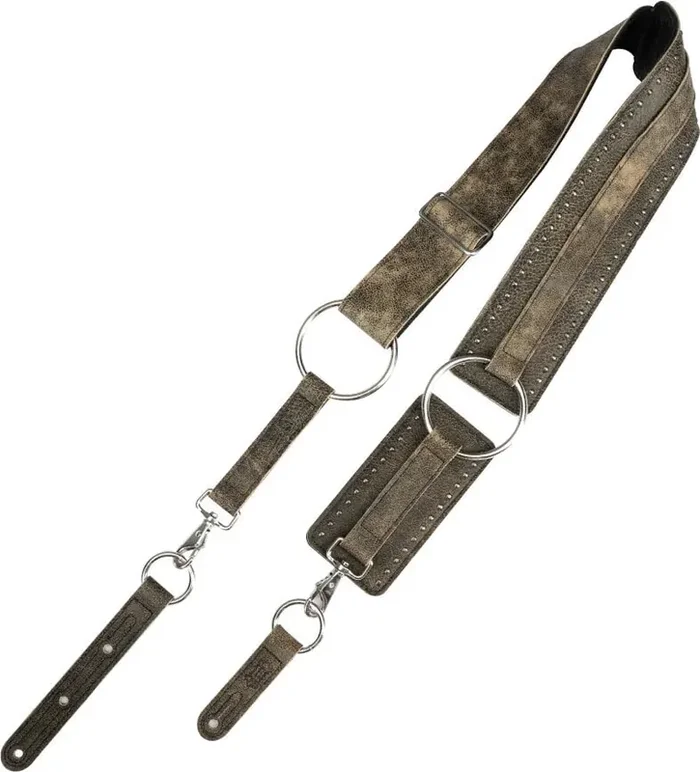 Levy‘s Baldric Courroie de guitare Distressed Black