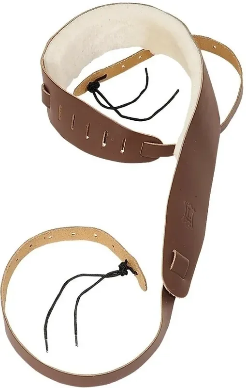 Levy‘s Banjo Master Leather & Sheep Courroie de guitare Brown