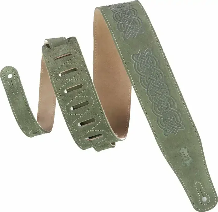 Levy‘s Celtic Embossed Courroie de guitare Green