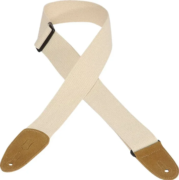 Levy‘s Cotton & Suede Sangle pour guitare Natural