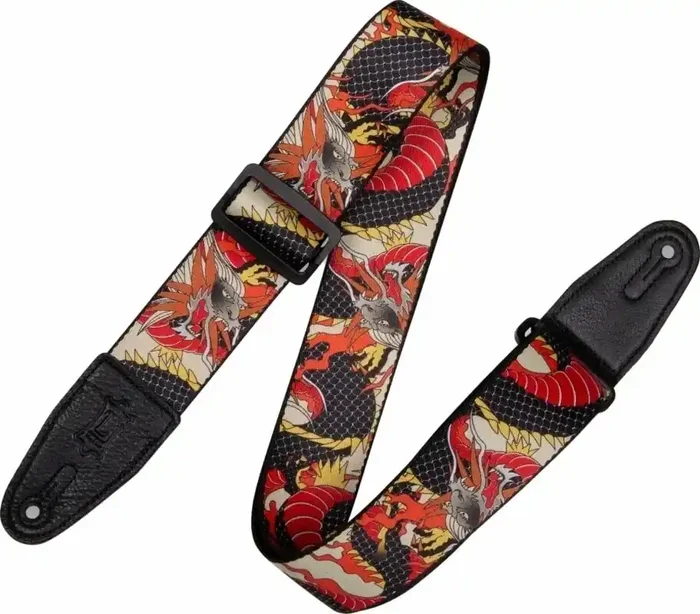 Levy‘s Eastern Harmony Sangle pour guitare Red Dragon