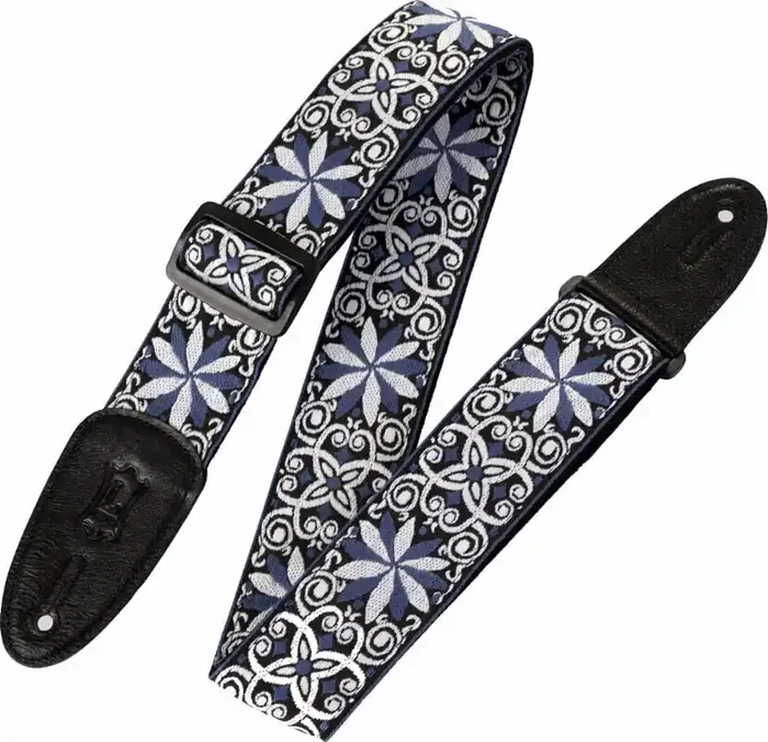 Levy‘s Hootenanny Sangle pour guitare Blue & White Floral