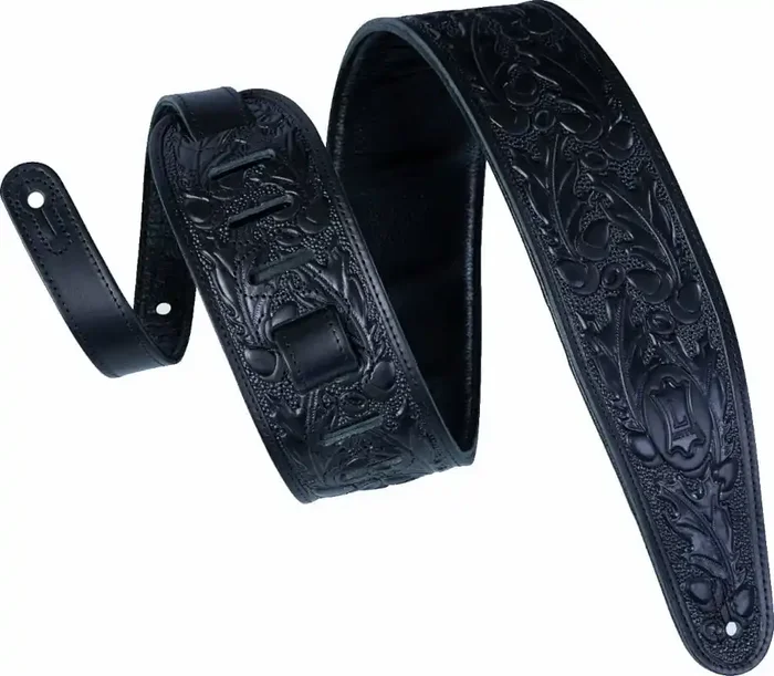 Levy‘s Oak Embossed Courroie de guitare Black