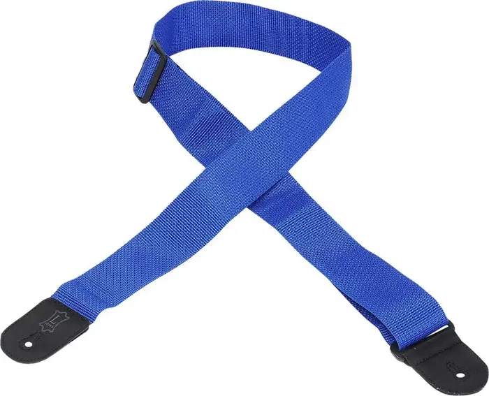 Levy‘s Single Tone Poly Sangle pour guitare Royal Blue