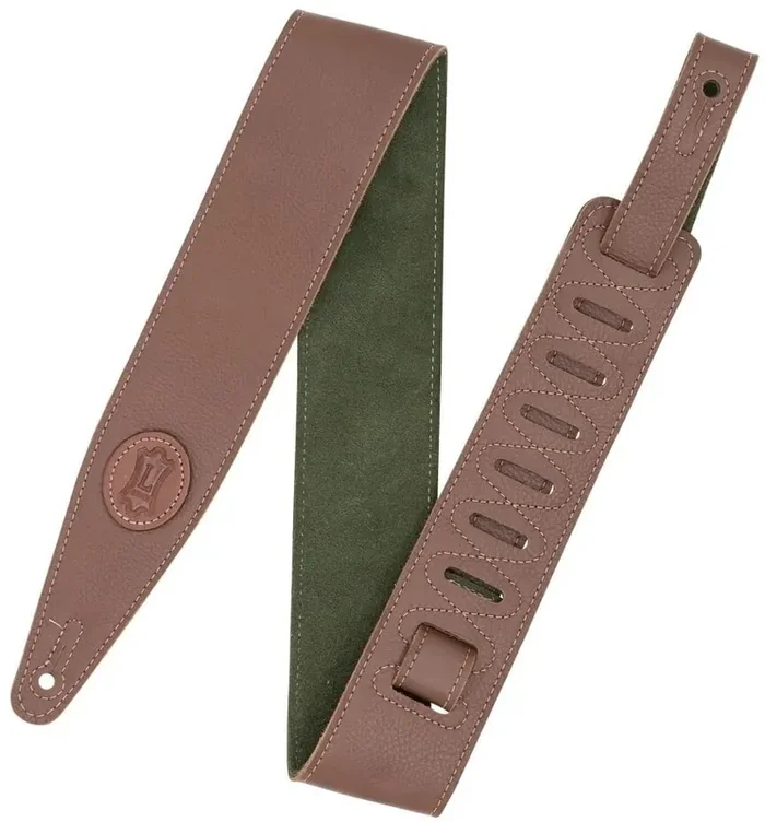 Levy‘s Stratus 2.5 Courroie de guitare Brown & Green
