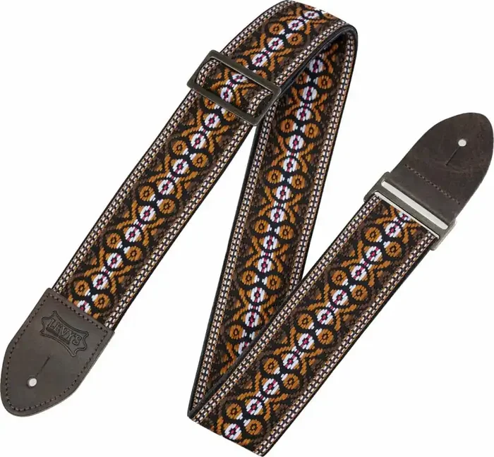 Levy‘s Vintage Hootenanny Sangle pour guitare Brown