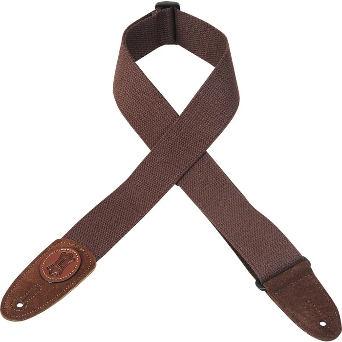 LEVYS 5 CM Coton avec Logo Levy&rsquo;s en Cuir Brown