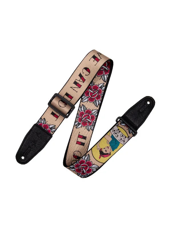 LEVYS 5CM, Polyester, Embout Cuir, Avec Motifs – Dgn 125