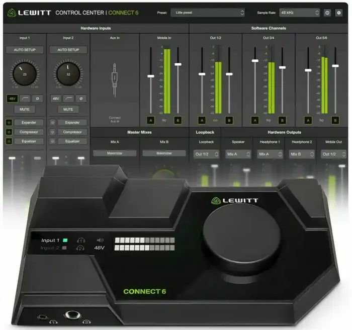 LEWITT CONNECT 6 Interface audio USB