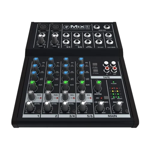 MACKIE MIX8 – CONSOLE COMPACTE 6 CANAUX 8 ENTRÉES