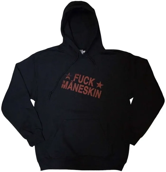 Maneskin Hoodie Fuck Maneskin Unisex Black XL