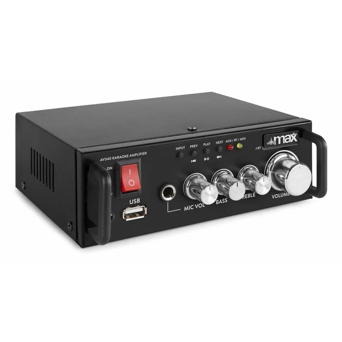 MAX AV340 – Amplificateur Numérique Karaoké avec Bluetooth