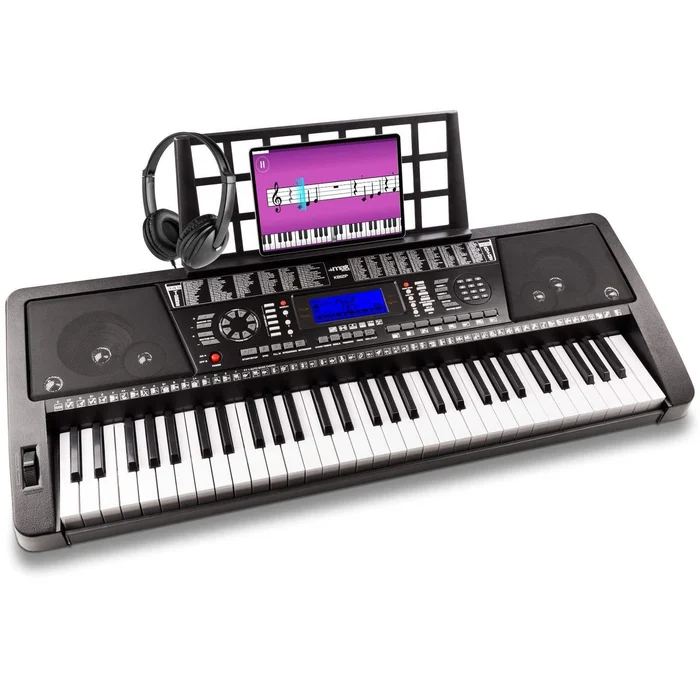Max KB12P Clavier Électronique 61 Touches avec Casque Audio