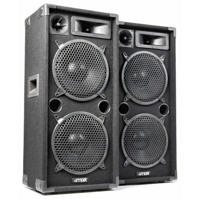 MAX Max210 Kit Complet de Deux Enceintes 2000W 2x 10″