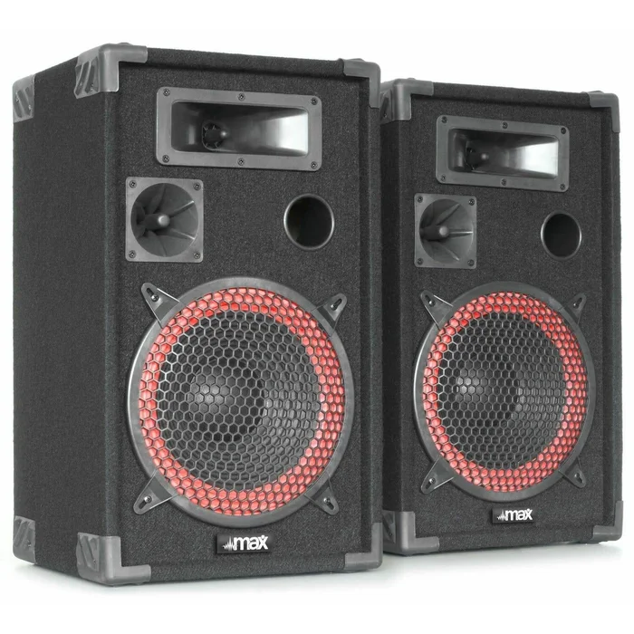 MAX XEN3508 – Paire d’Enceintes Passives 8″, Puissance 2×500 Watts, SPL 110dB