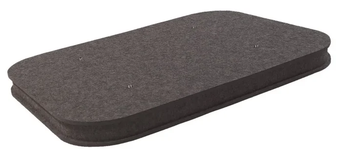 Mega Acoustic AcouCloud Flat PET 7 cm Dark Gray Panneau de mousse absorbant