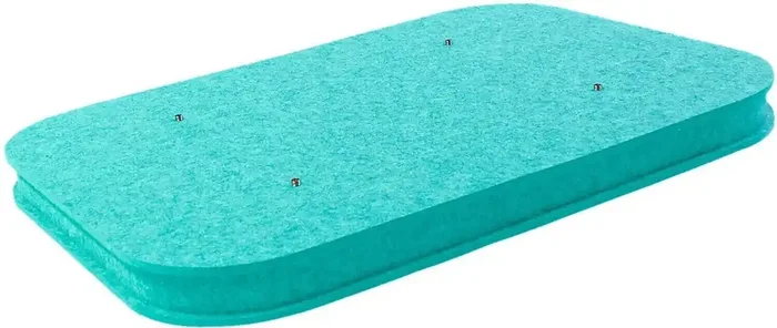 Mega Acoustic AcouCloud Flat PET 7 cm Turquoise Panneau de mousse absorbant