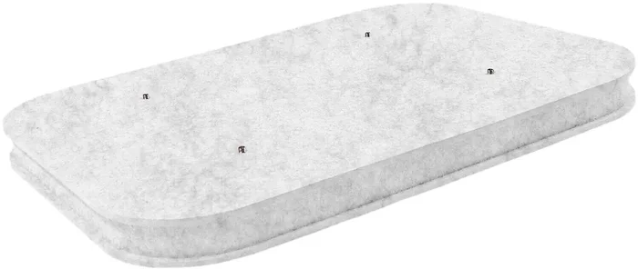 Mega Acoustic AcouCloud Flat PET 7 cm White-Gray Panneau de mousse absorbant