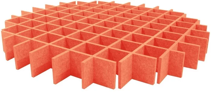 Mega Acoustic AcouCloud PET 18 cm Orange Panneau de mousse absorbant
