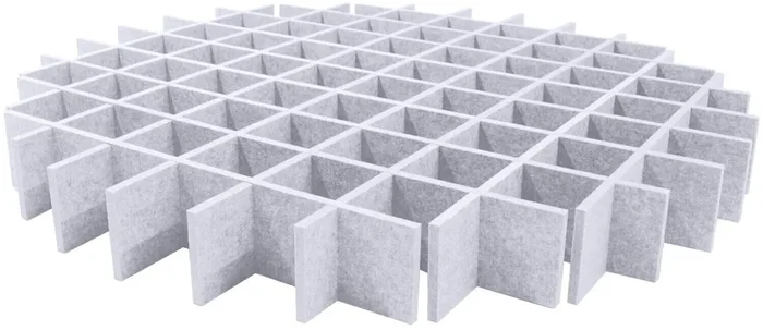 Mega Acoustic AcouCloud PET 9 cm Light Gray Panneau de mousse absorbant