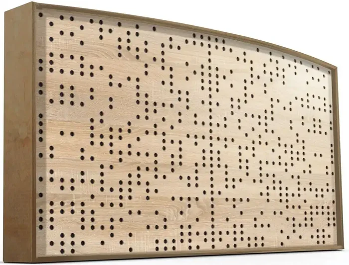 Mega Acoustic AcouStand Binary Diffuser Sonoma Oak/Natural/Black Panneau de bois absorbant