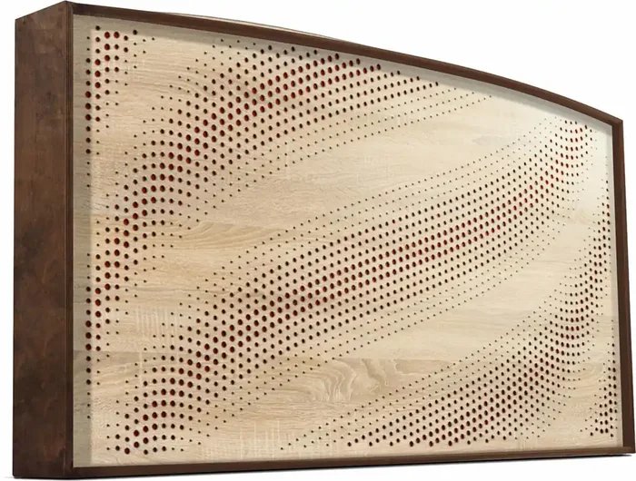 Mega Acoustic AcouStand Tangens Sonoma Oak/Walnut/Red Panneau de bois absorbant