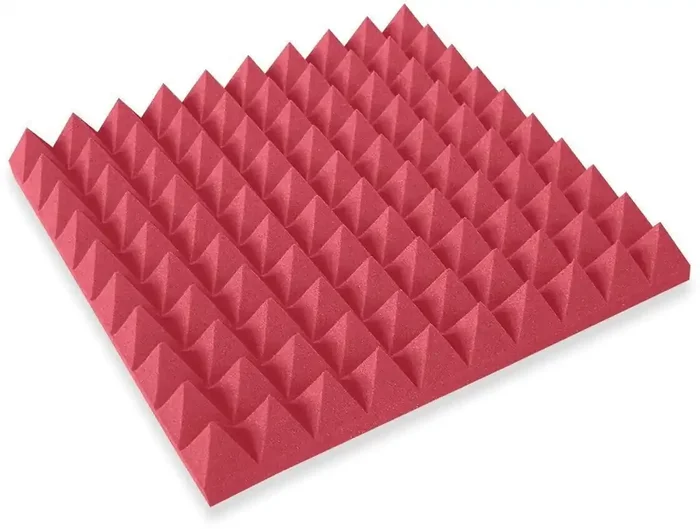 Mega Acoustic PA-PMP5 100x100x5 Red Panneau de mousse absorbant