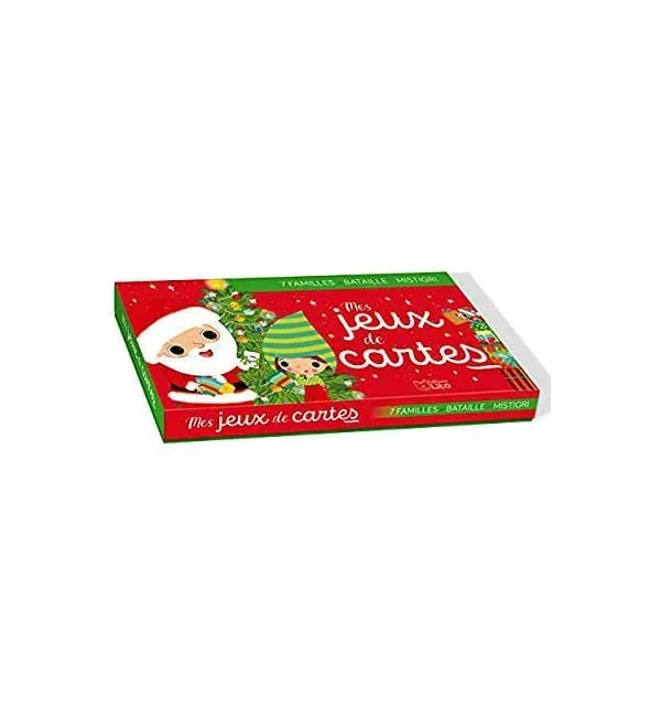 Mes jeux de cartes noël – 7 familles ; bataille ; mistigri
