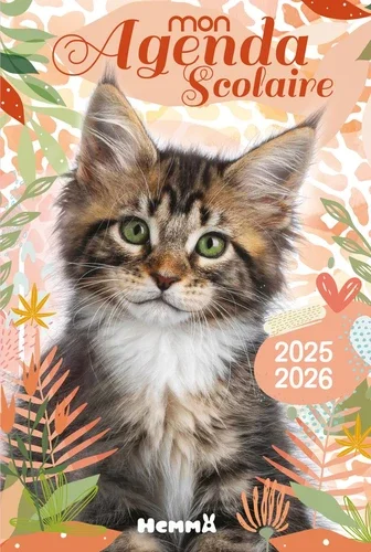 Mon agenda scolaire Chat Edition 2025-2026