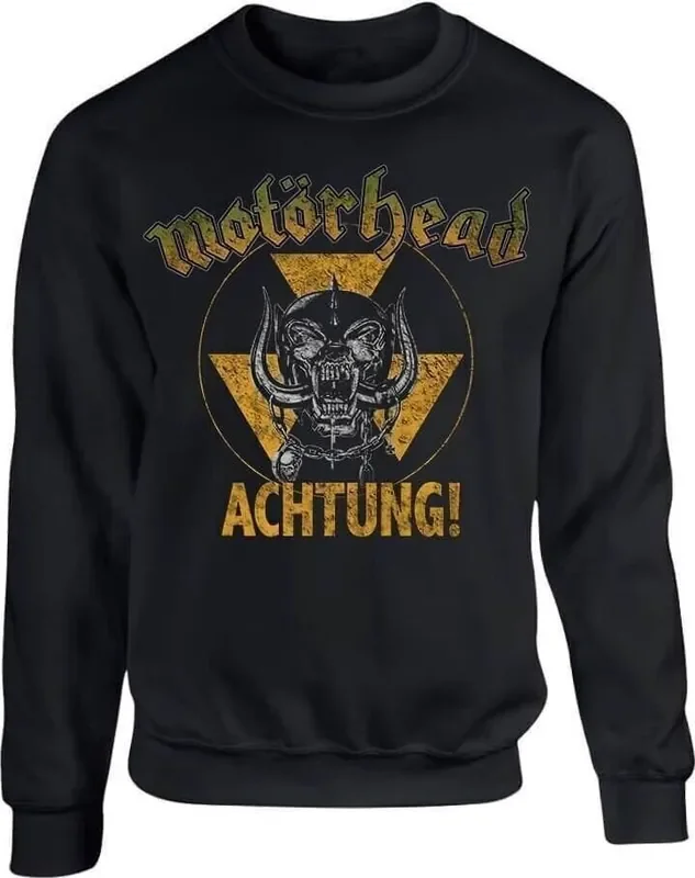 Motörhead Hoodie Achtung Unisex Black S