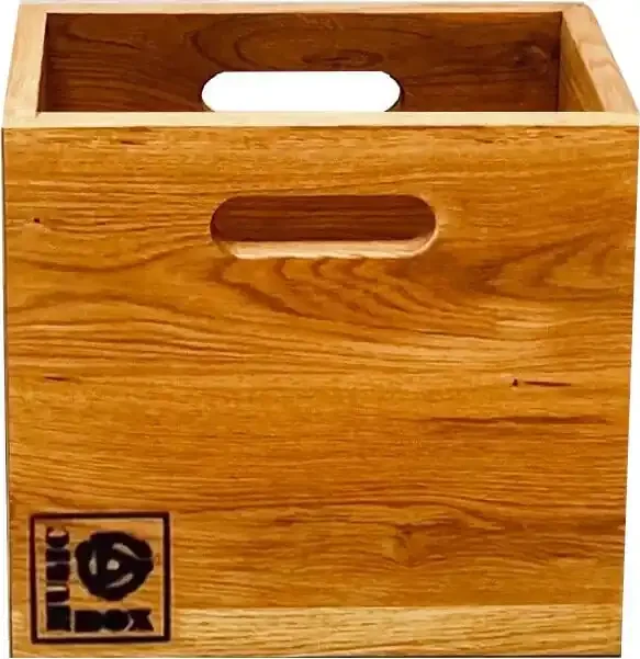 Music Box Designs 7&Prime; Vinyl Boîte pour disques LP Oiled Oak