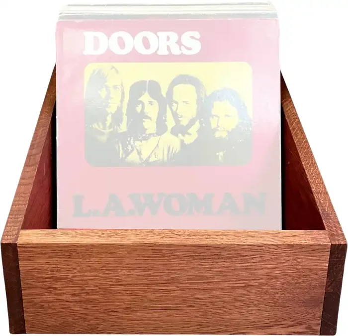 Music Box Designs A Vulgar Display of Vinyl Boîte pour disques LP Rosewood