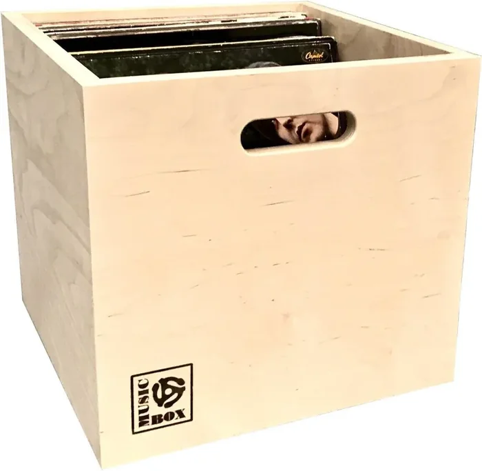 Music Box Designs Plywood Boîte pour disques LP Birch