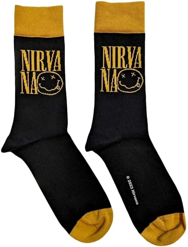 Nirvana Chaussettes Logo Stacked Black 40-45