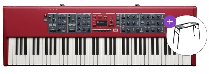 NORD Piano 6 73 STND SET Piano de scène Red