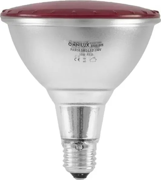 Omnilux PAR-38 230V SMD 15W E-27 LED Red Éclairage