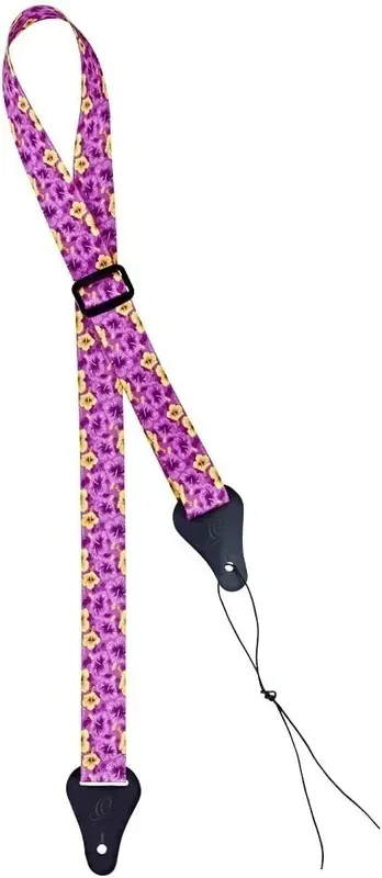 Ortega OUS-PUFL Sangle pour Ukulélés Purple Flower