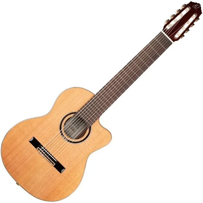 Ortega RCE159RW-8 4/4 Natural Guitares classique avec préampli
