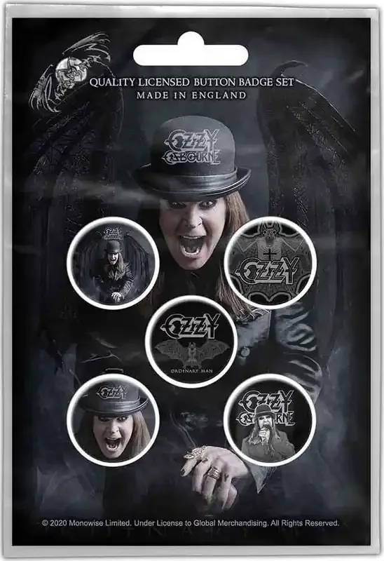 Ozzy Osbourne Ordinary Man Badge