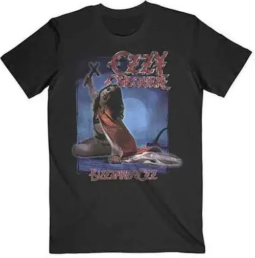 Ozzy Osbourne T-shirt Blizzard of Ozz Track list Unisex Black S